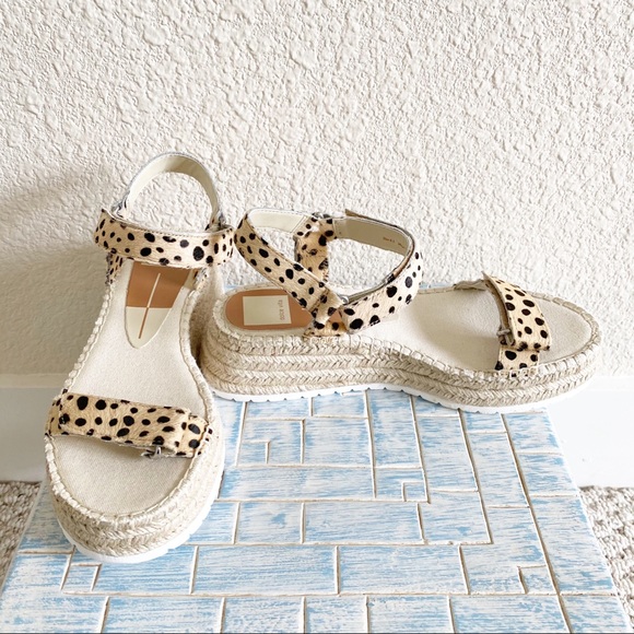 DOLCE VITA Myra Espadrille Wedge Sandal Leopard - Picture 9 of 9